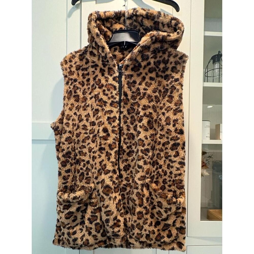 Unbranded Women's Brown and Black Gilet